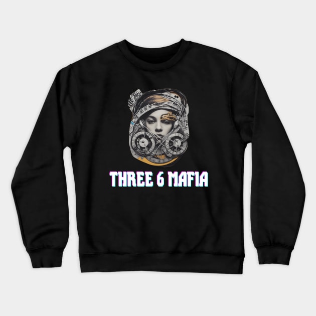 Three 6 Mafia Crewneck Sweatshirt by Maheswara.Momocats